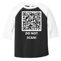 Funny Rick Roll Meme QR Code Do Not Scan Design Toddler Fine Jersey T-Shirt