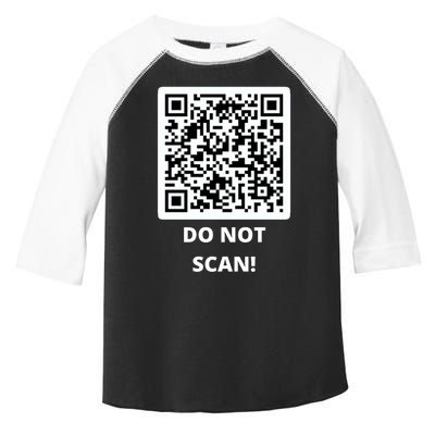 Funny Rick Roll Meme QR Code Do Not Scan Design Toddler Fine Jersey T-Shirt