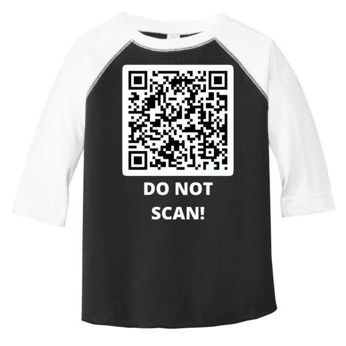 Funny Rick Roll Meme QR Code Do Not Scan Design Toddler Fine Jersey T-Shirt