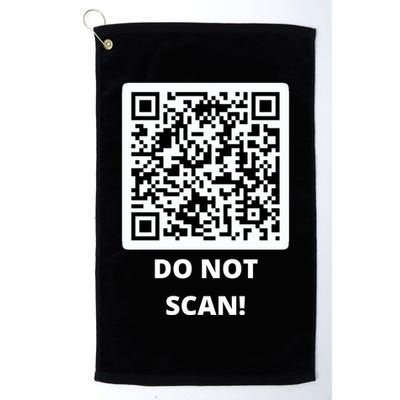 Funny Rick Roll Meme QR Code Do Not Scan Design Golf Towel