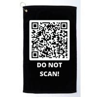 Funny Rick Roll Meme QR Code Do Not Scan Design Golf Towel