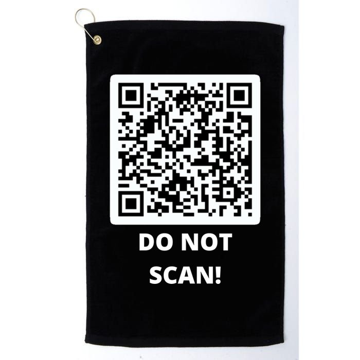 Funny Rick Roll Meme QR Code Do Not Scan Design Golf Towel