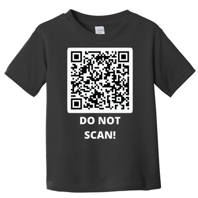 Funny Rick Roll Meme QR Code Do Not Scan Design Toddler T-Shirt