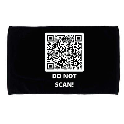 Funny Rick Roll Meme QR Code Do Not Scan Design Microfiber Hand Towel
