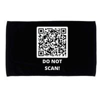 Funny Rick Roll Meme QR Code Do Not Scan Design Microfiber Hand Towel