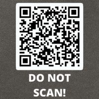 Funny Rick Roll Meme QR Code Do Not Scan Design Cotton Canvas Backpack