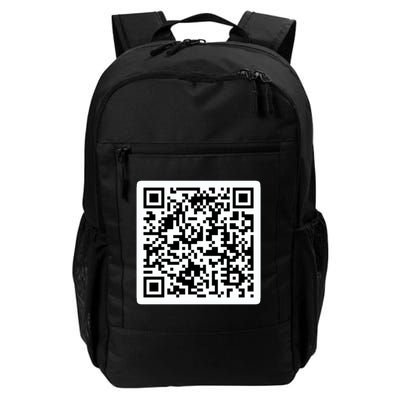 Funny 'Rick Roll QR' Code Scan Prank Meme Design Daily Commute Backpack