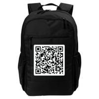 Funny 'Rick Roll QR' Code Scan Prank Meme Design Daily Commute Backpack