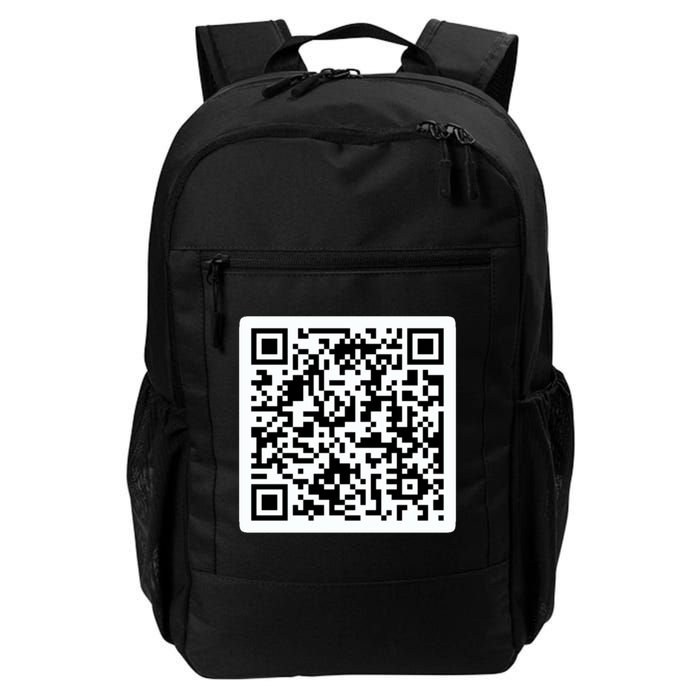 Funny 'Rick Roll QR' Code Scan Prank Meme Design Daily Commute Backpack