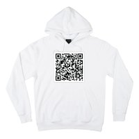 Funny 'Rick Roll QR' Code Scan Prank Meme Design Hoodie