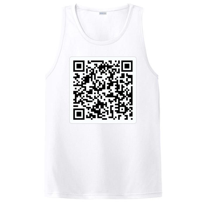 Funny 'Rick Roll QR' Code Scan Prank Meme Design PosiCharge Competitor Tank