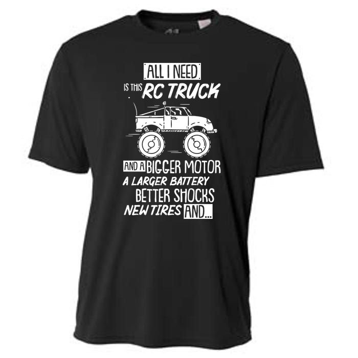 Funny Rc Racing Rc Truck Radio Controlled Rc Car Saying Funny Gift Cooling Performance Crew T-Shirt