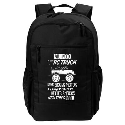 Funny Rc Racing Rc Truck Radio Controlled Rc Car Saying Funny Gift Backpack