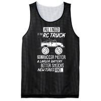 Funny Rc Racing Rc Truck Radio Controlled Rc Car Saying Funny Gift Mesh Reversible Basketball Jersey Tank