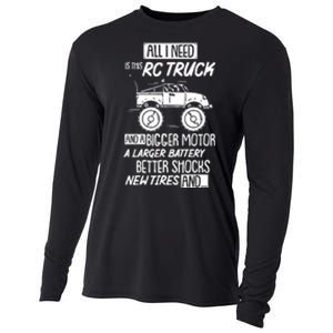 Funny Rc Racing Rc Truck Radio Controlled Rc Car Saying Funny Gift Cooling Performance Long Sleeve Crew