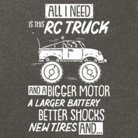 Funny Rc Racing Rc Truck Radio Controlled Rc Car Saying Funny Gift Cotton Canvas Backpack