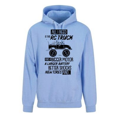 Funny Rc Racing Rc Truck Radio Controlled Rc Car Saying Funny Gift Unisex Surf Hoodie