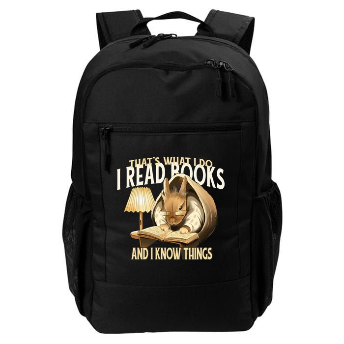 Funny Rabbit Reading Book That Is What I Do Backpack