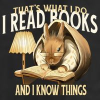 Funny Rabbit Reading Book That Is What I Do Hat