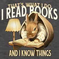 Funny Rabbit Reading Book That Is What I Do Vector Backpack