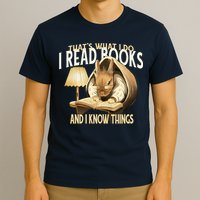 Funny Rabbit Reading Book That Is What I Do T-Shirt