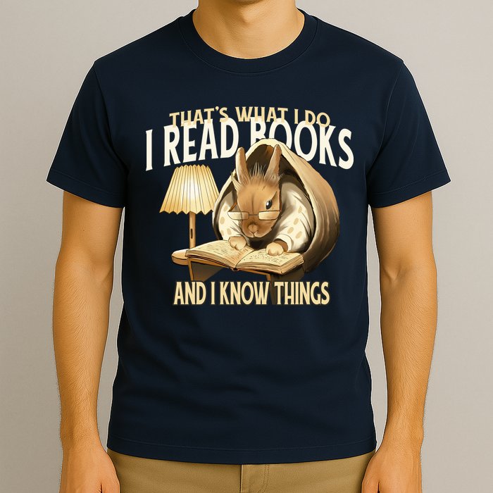 Funny Rabbit Reading Book That Is What I Do T-Shirt