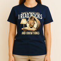 Funny Rabbit Reading Book That Is What I Do T-Shirt