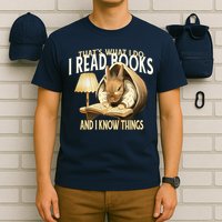 Funny Rabbit Reading Book That Is What I Do T-Shirt