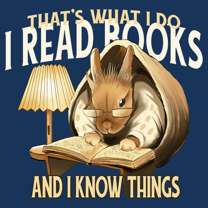 Funny Rabbit Reading Book That Is What I Do Tall T-Shirt