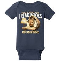 Funny Rabbit Reading Book That Is What I Do Baby Bodysuit