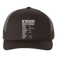 Funny Retired Retirement Schedule Gift Yupoong Adult 5-Panel Trucker Hat