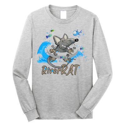 Funny River RAT Tubing Down The River Long Sleeve Shirt