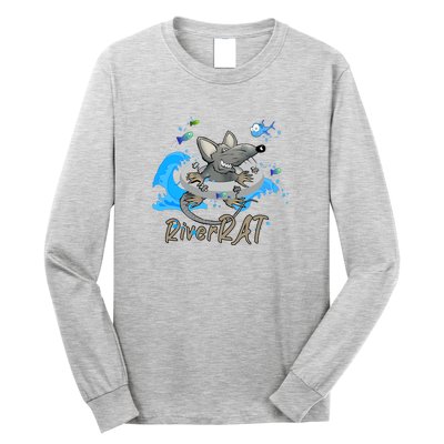 Funny River RAT Tubing Down The River Long Sleeve Shirt