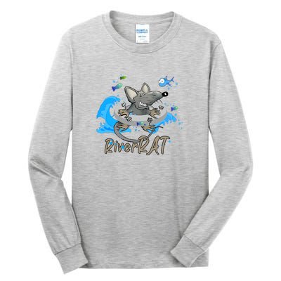 Funny River RAT Tubing Down The River Tall Long Sleeve T-Shirt