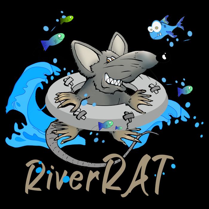 Funny River RAT Tubing Down The River Cooling Performance Crew T-Shirt
