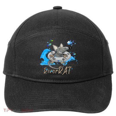 Funny River RAT Tubing Down The River 7-Panel Snapback Hat