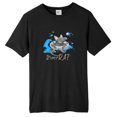 Funny River RAT Tubing Down The River Tall Fusion ChromaSoft Performance T-Shirt