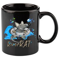 Funny River RAT Tubing Down The River 11oz C Handle Ceramic Mug