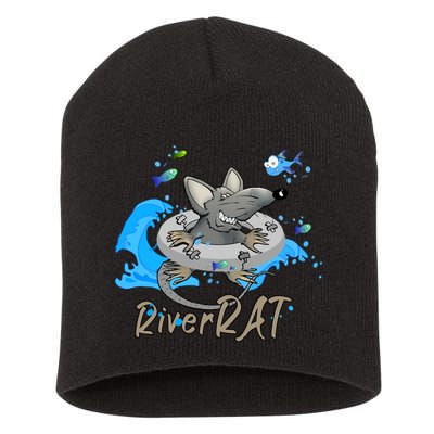 Funny River RAT Tubing Down The River Short Acrylic Beanie