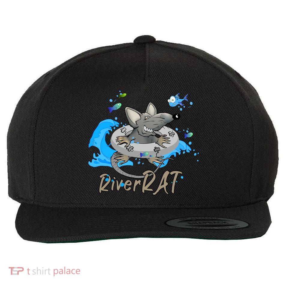 Funny River RAT Tubing Down The River Wool Snapback Cap