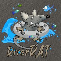 Funny River RAT Tubing Down The River Cotton Canvas Backpack