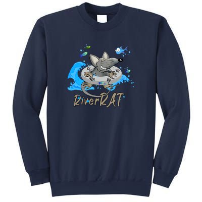 Funny River RAT Tubing Down The River Sweatshirt