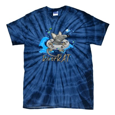 Funny River RAT Tubing Down The River Tie-Dye T-Shirt