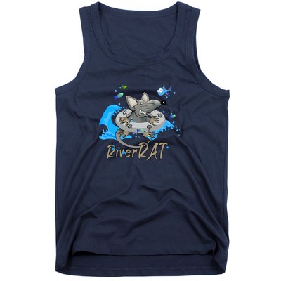 Funny River RAT Tubing Down The River Tank Top