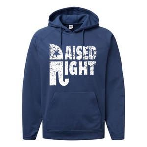 Funny Raised Right Elephant Vote Republican Party Red State Performance Fleece Hoodie