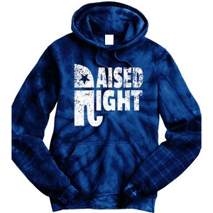 Funny Raised Right Elephant Vote Republican Party Red State Tie Dye Hoodie