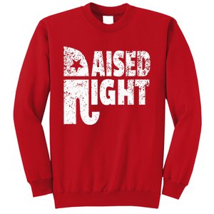 Funny Raised Right Elephant Vote Republican Party Red State Sweatshirt