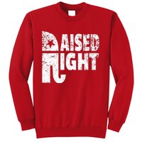 Funny Raised Right Elephant Vote Republican Party Red State Sweatshirt