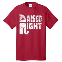 Funny Raised Right Elephant Vote Republican Party Red State Tall T-Shirt