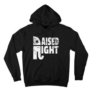 Funny Raised Right Elephant Vote Republican Party Red State Hoodie